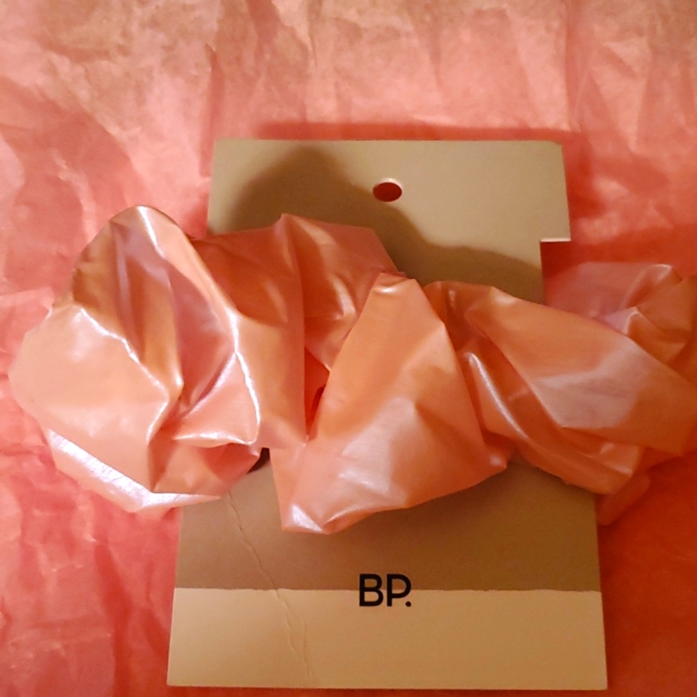 BP. Pink Satin Hair Scrunchie